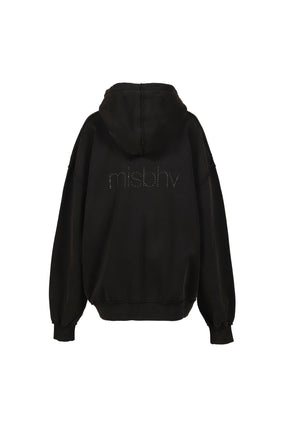 CROSS HOODIE / WASHED BLACK 