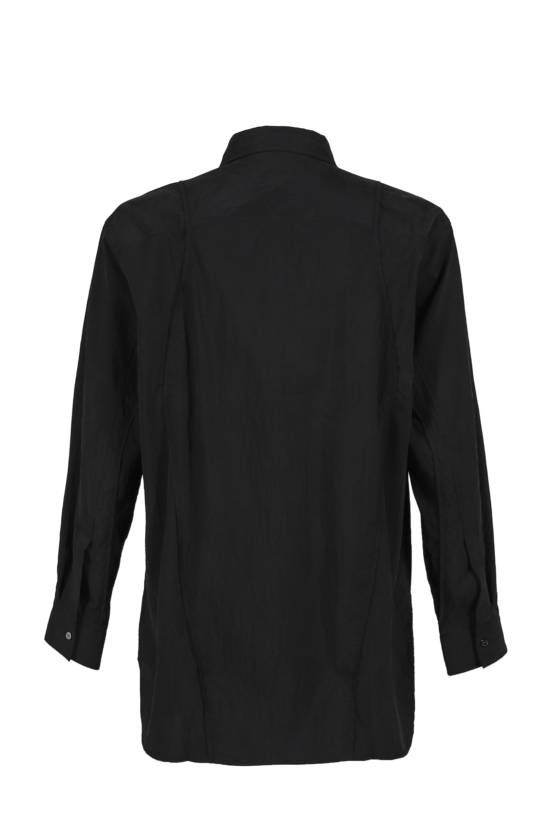 SPLIT CUT SHIRT / BLACK 