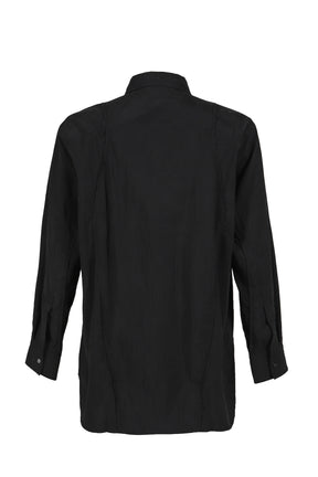SPLIT CUT SHIRT / BLACK 
