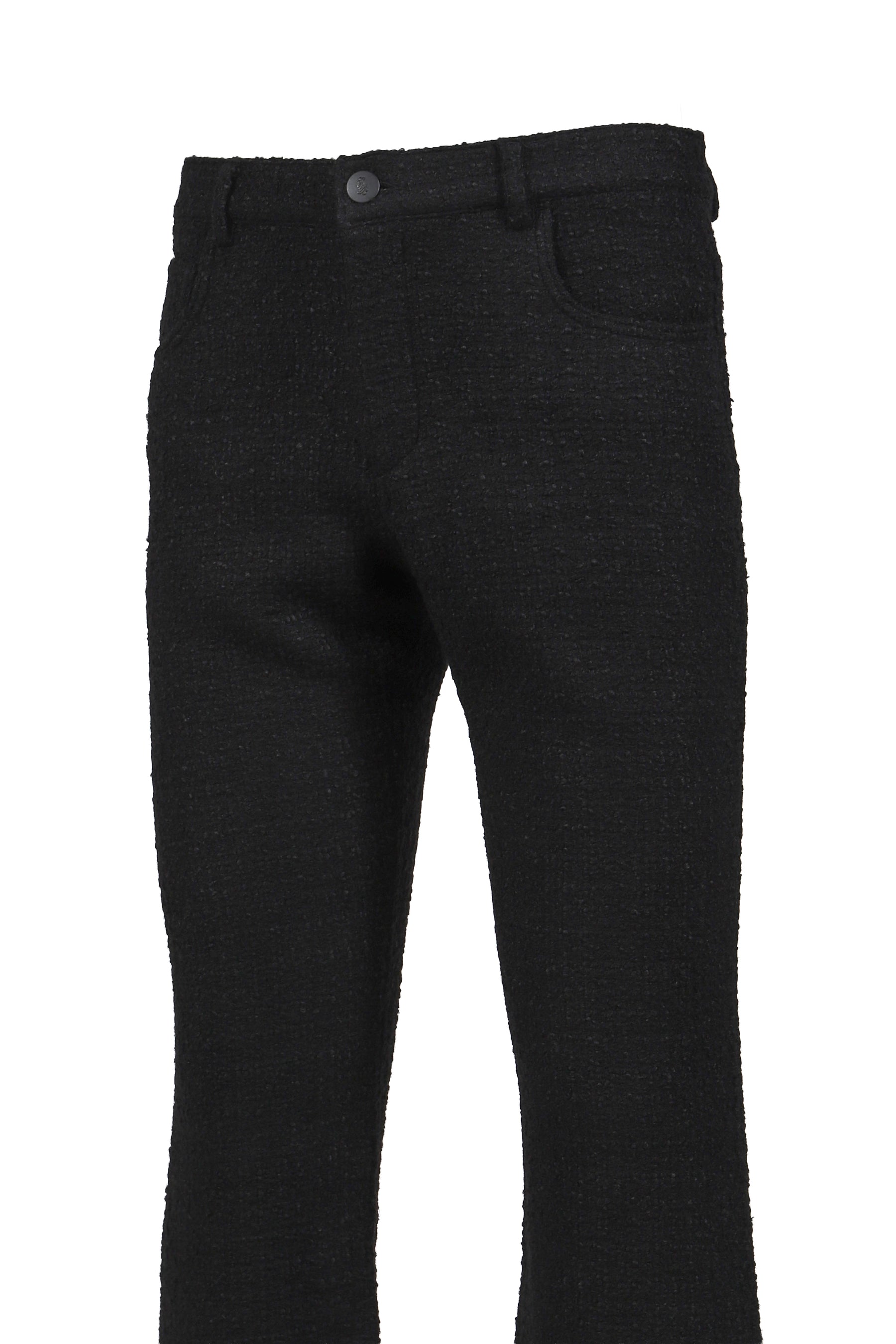 FIVE POCKET FLARE TROUSERS / BLK
