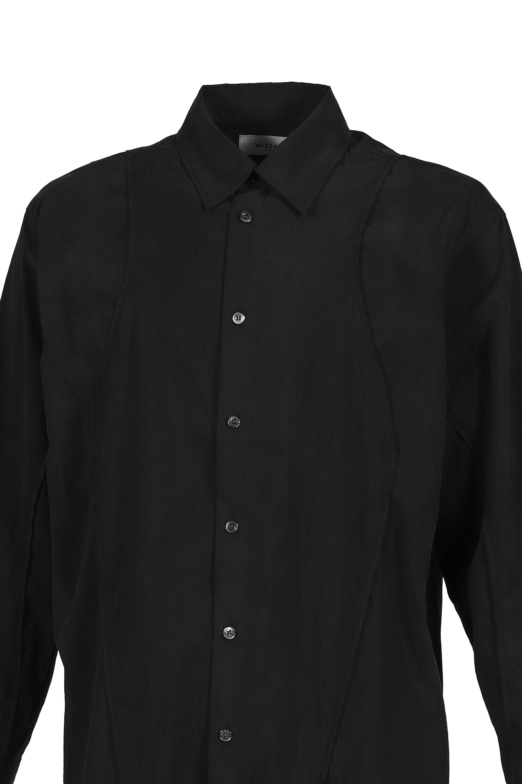 SPLIT CUT SHIRT / BLACK 