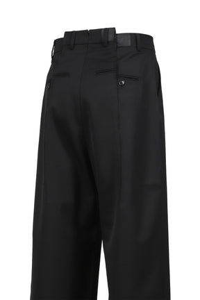 PINCHED TAILORED PANTS / BLK