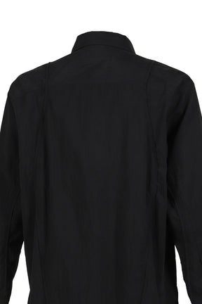 SPLIT CUT SHIRT / BLACK 