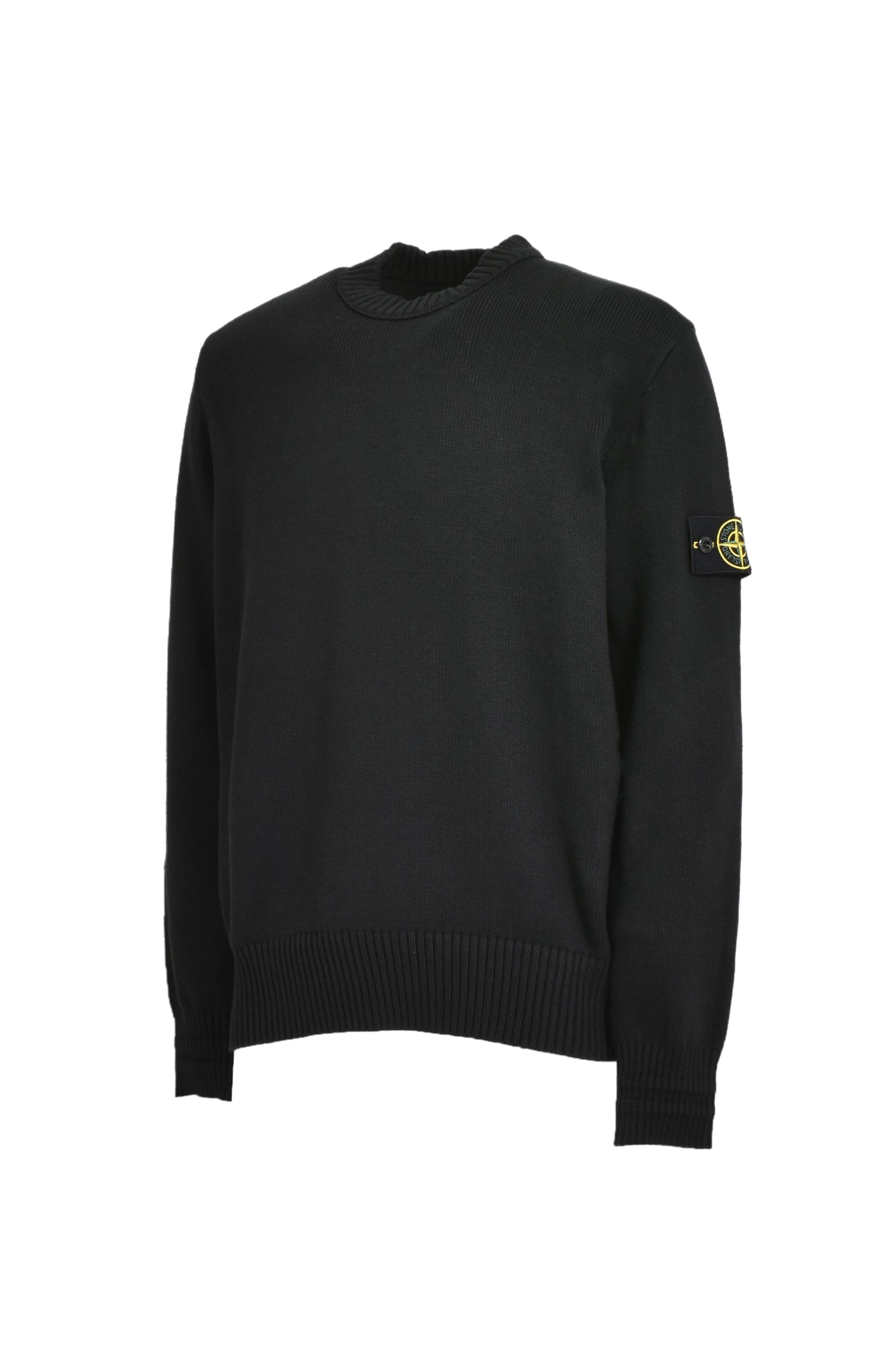 WINTER COTTON CREWNECK KNIT / BLK