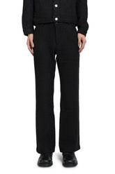 FIVE POCKET FLARE TROUSERS / BLK