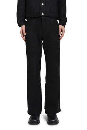 FIVE POCKET FLARE TROUSERS / BLK