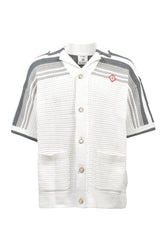 CROCHET SHIRT / WHT GRY