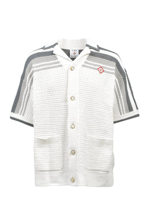 CROCHET SHIRT / WHT GRY