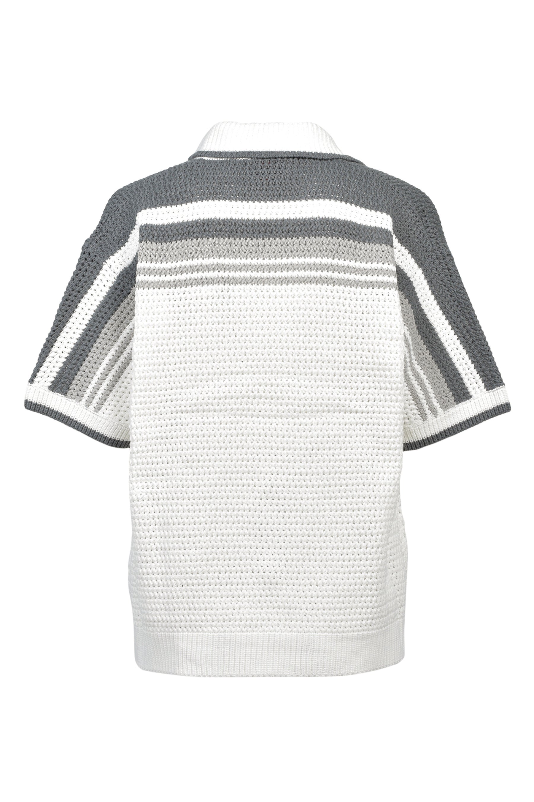 CROCHET SHIRT / WHT GRY