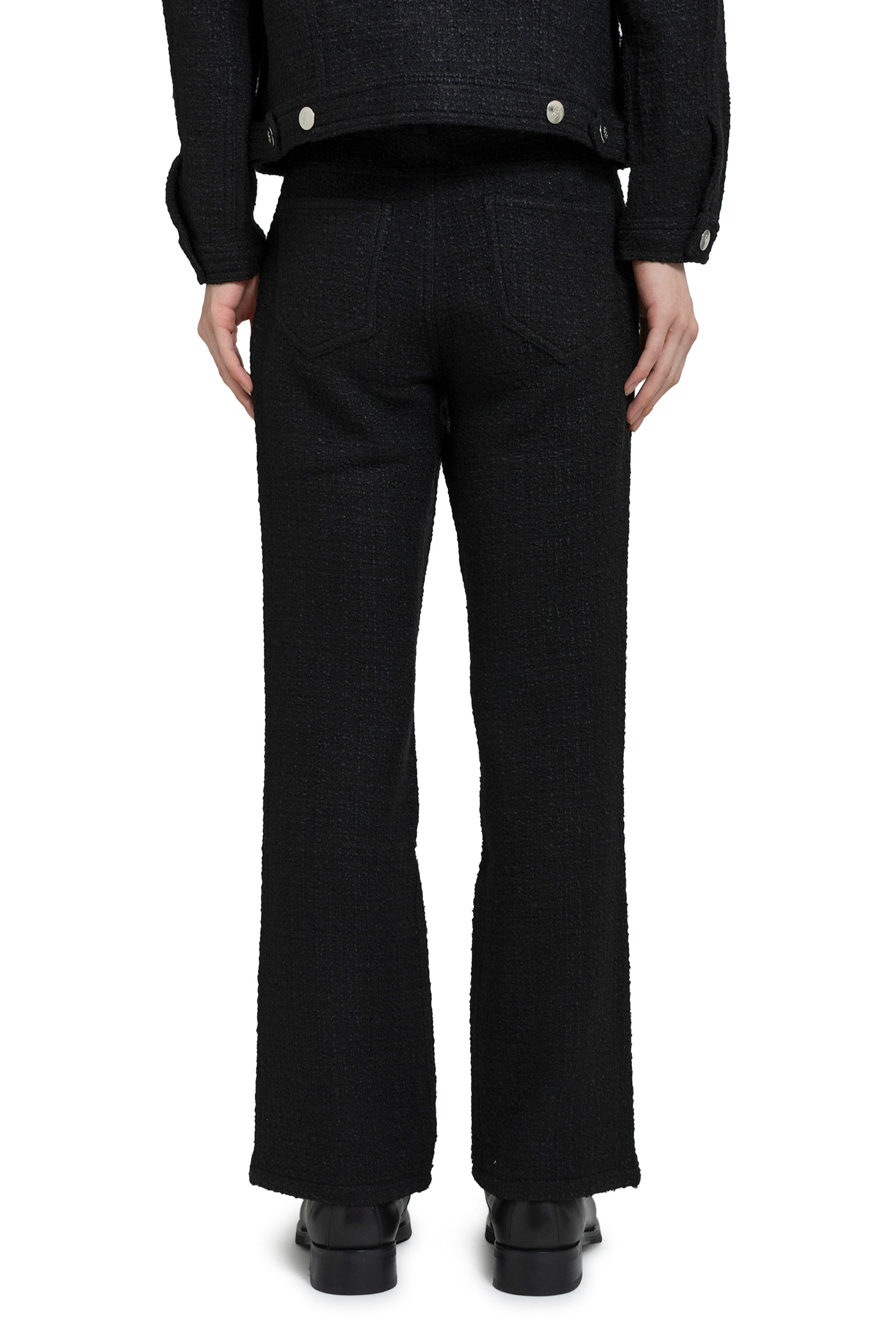 FIVE POCKET FLARE TROUSERS / BLK