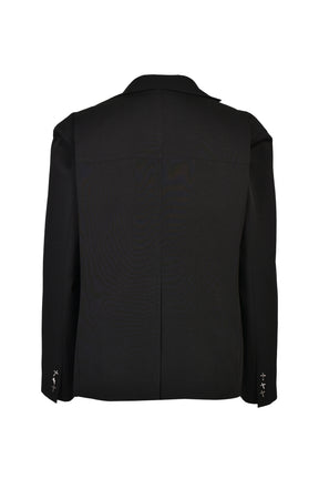 CROSS BUTTON TAILORED JACKET / BLK