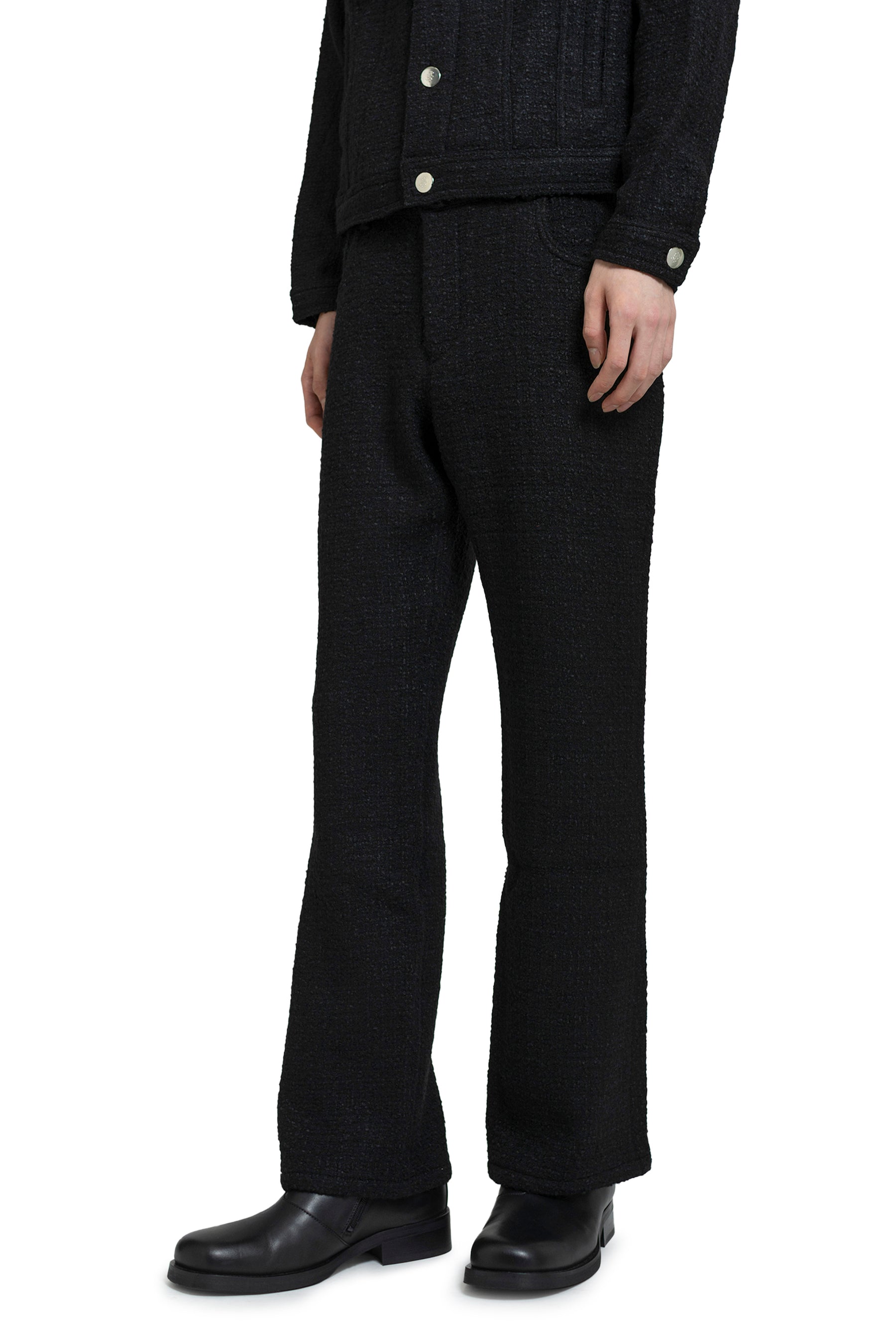 FIVE POCKET FLARE TROUSERS / BLK
