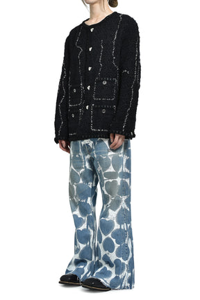 HEART PRINTED DENIM / BLU