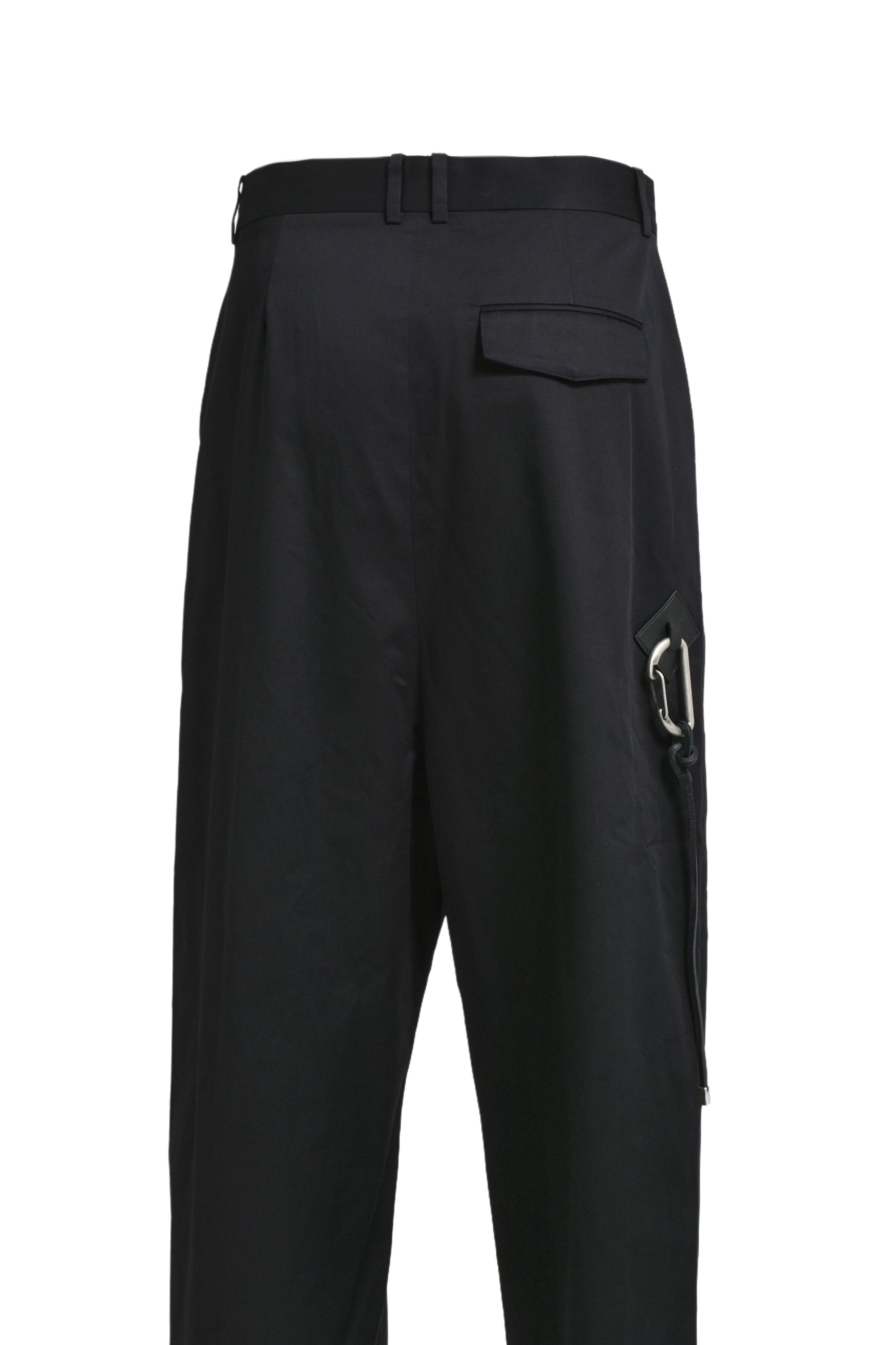 LOW CROTCH TROUSERS / BLK