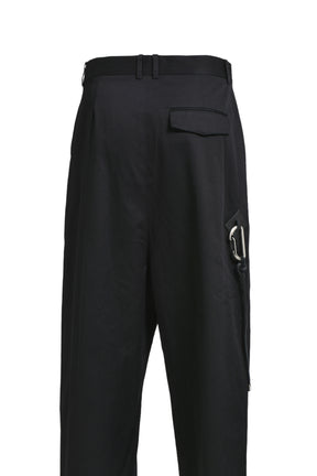 LOW CROTCH TROUSERS / BLK