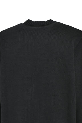 WINTER COTTON CREWNECK KNIT / BLK