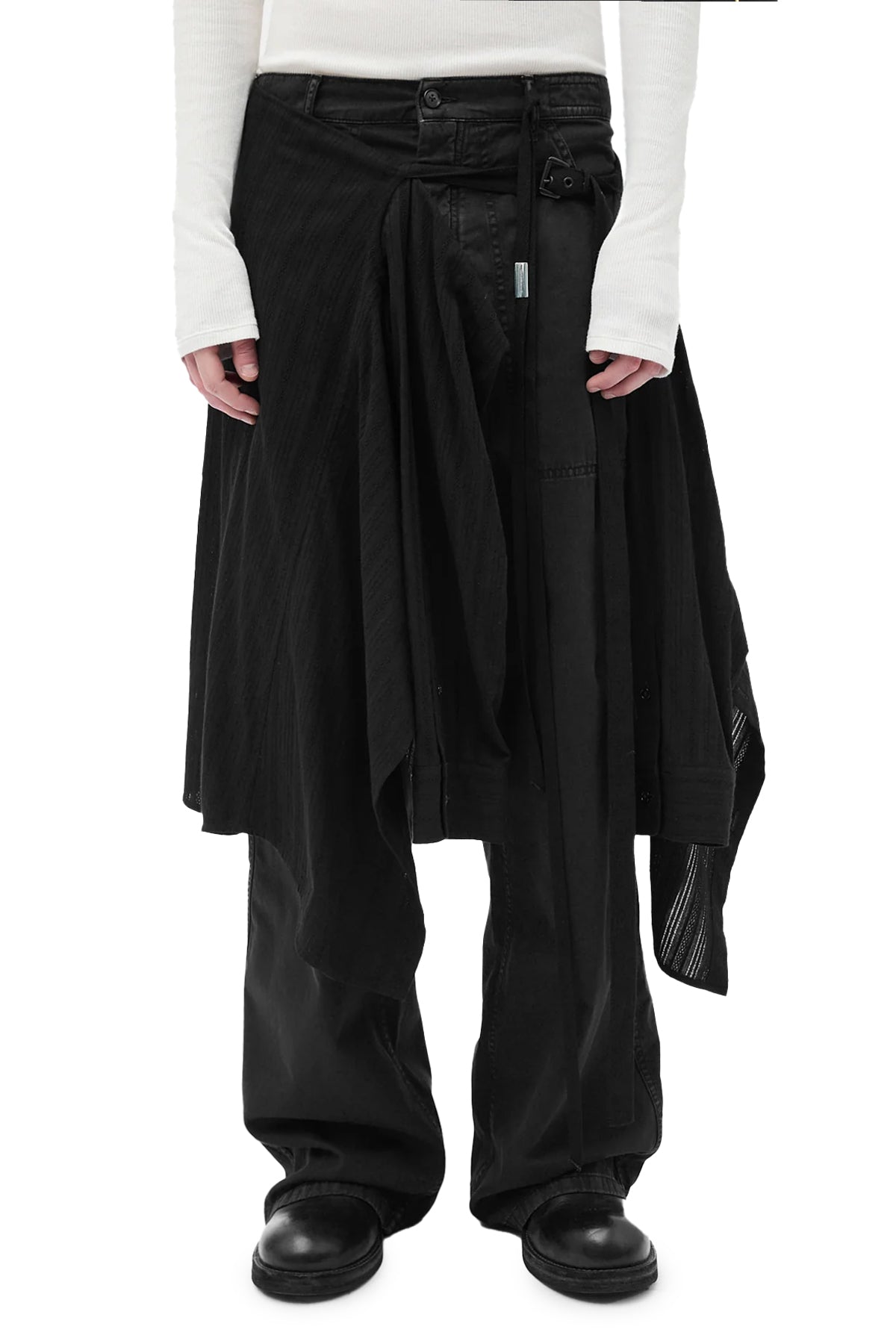 ALDRIK SHIRT APRON / BLK