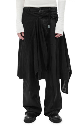 ALDRIK SHIRT APRON / BLK