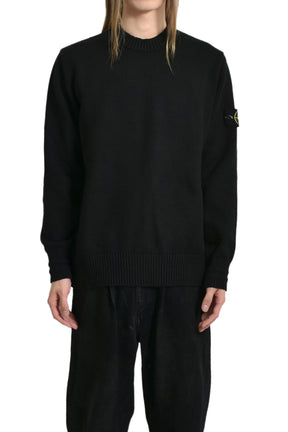 WINTER COTTON CREWNECK KNIT / BLK