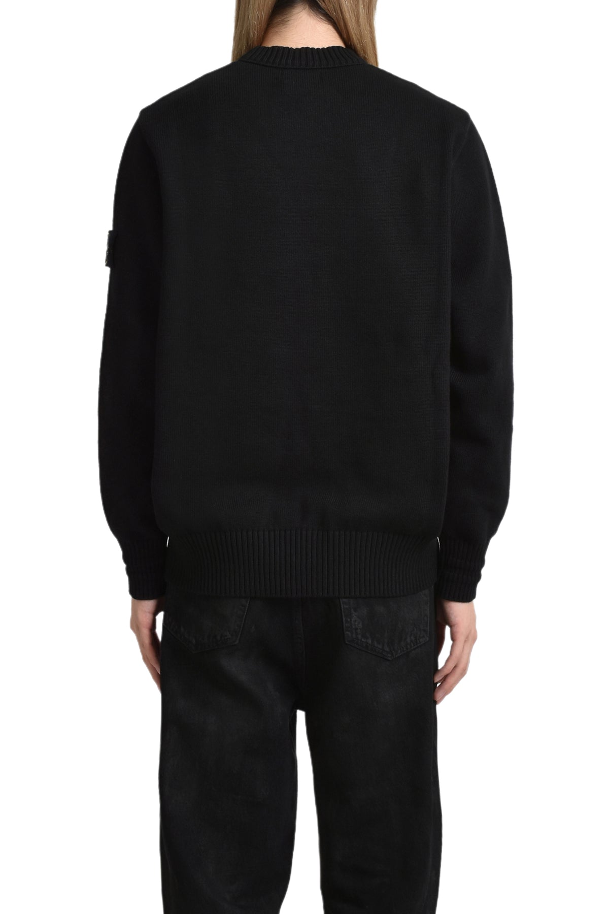 WINTER COTTON CREWNECK KNIT / BLK