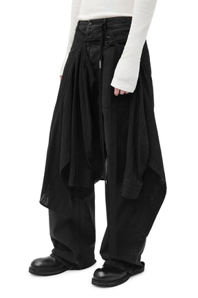 ALDRIK SHIRT APRON / BLK