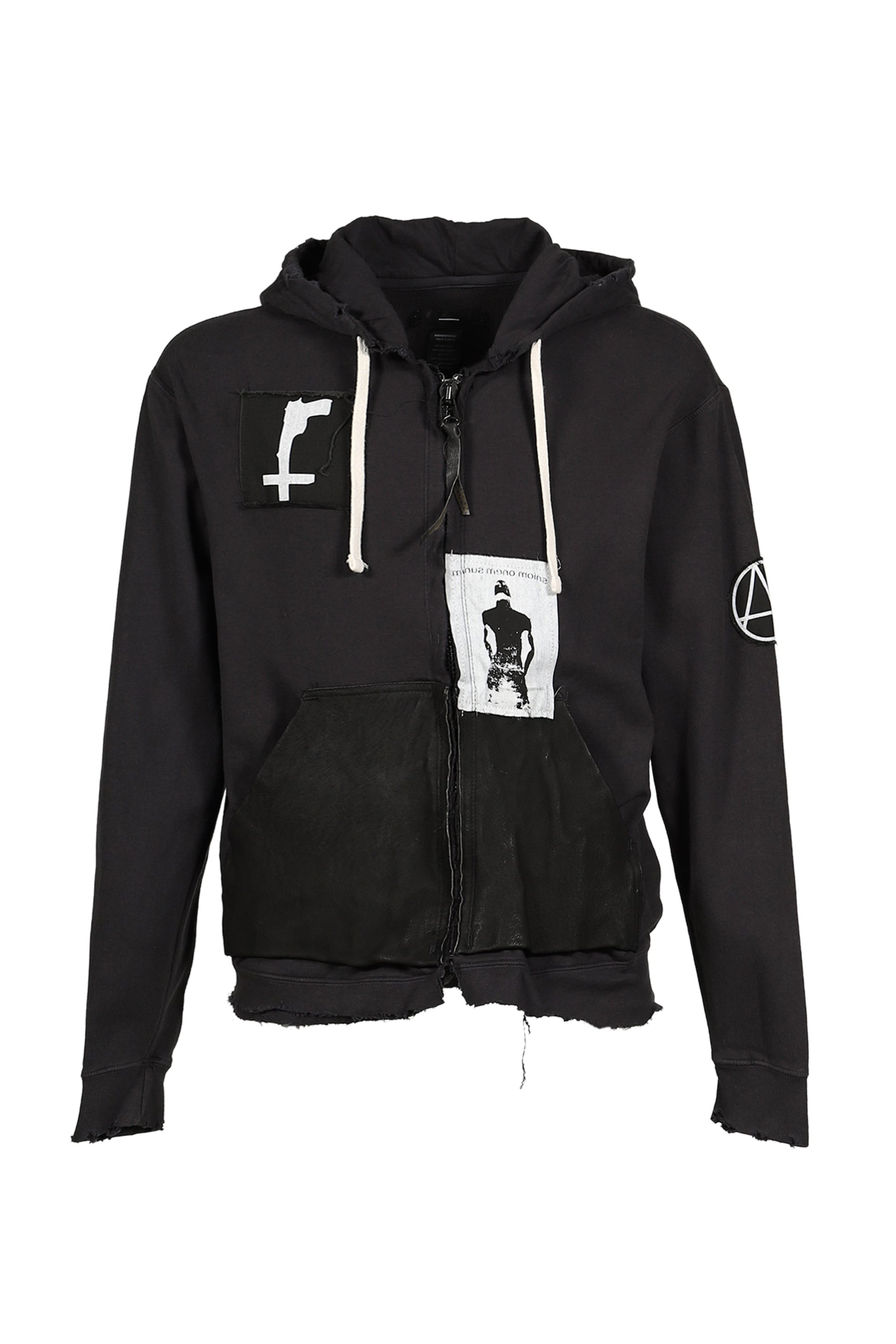 BOOTLEG ZIP UP HOODIE / BLK
