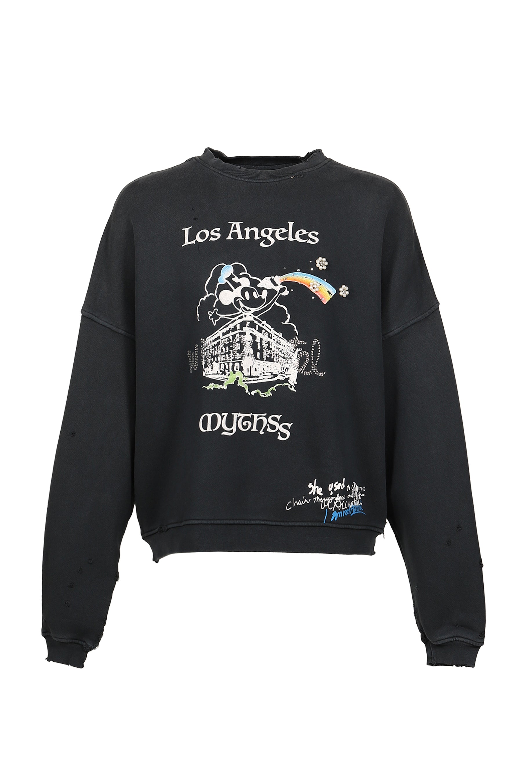 Paly Hollywood パリーハリウッド SS26 MYTHYSS CREWNECK / BLK