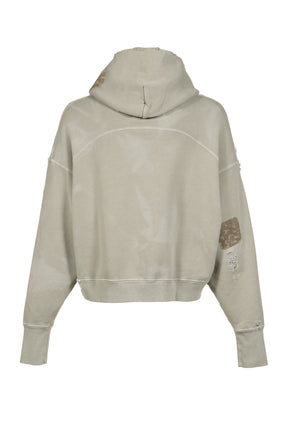 STAMP ZIP-UP HOODIE / GRN