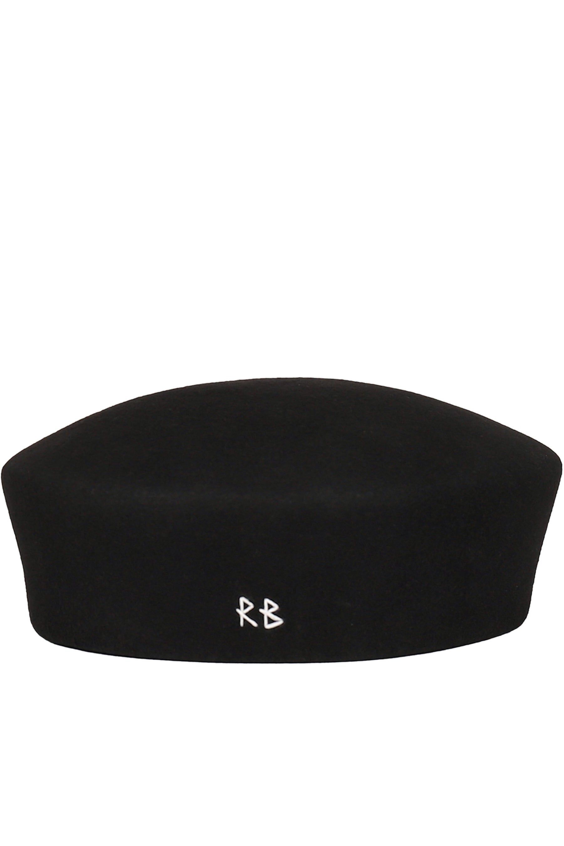 WOOL FELT PILLBOX HAT / BLK