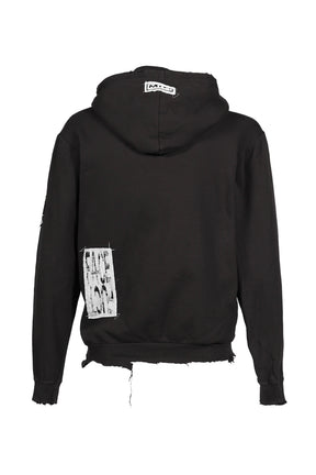 BOOTLEG ZIP UP HOODIE / BLK