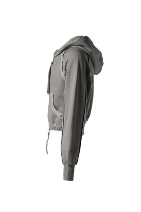 DIAS INSIDE-OUT HOOD ZIP-UP / BEI