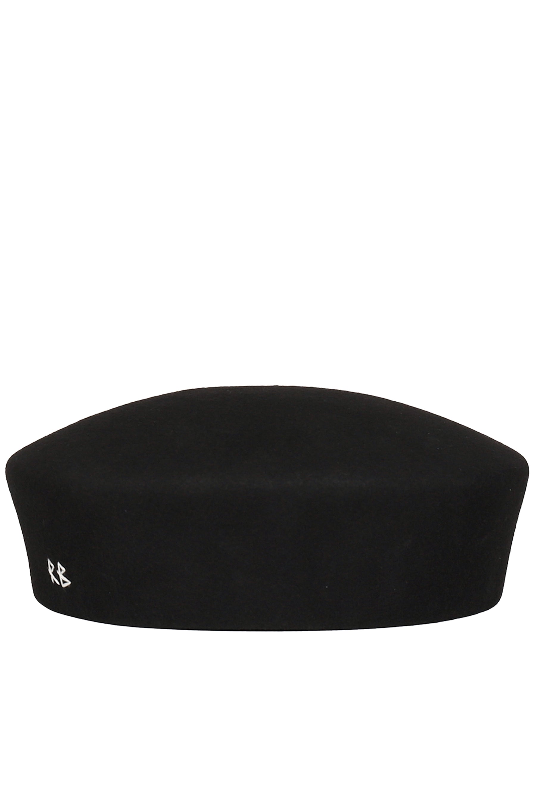 WOOL FELT PILLBOX HAT / BLK