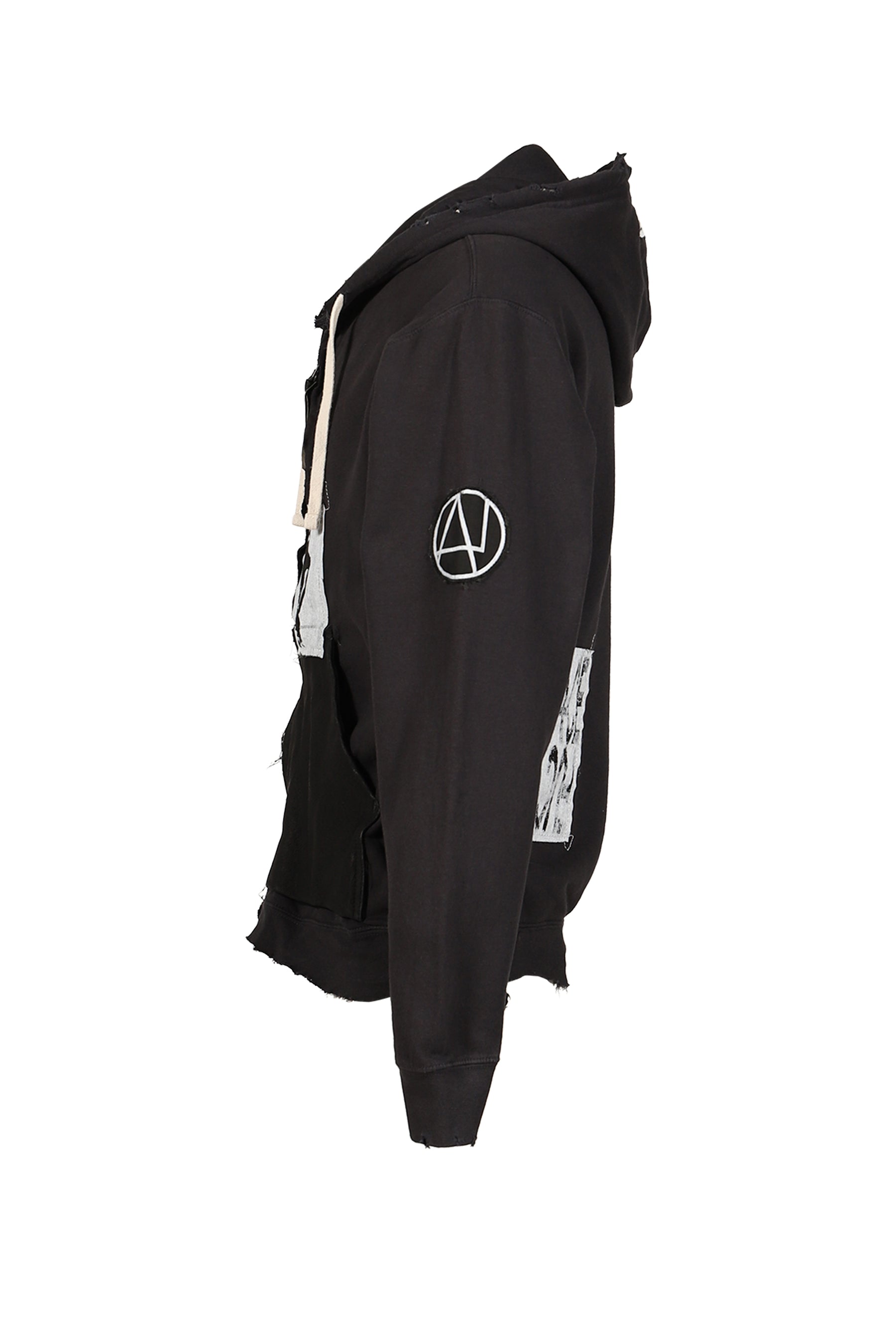 BOOTLEG ZIP UP HOODIE / BLK