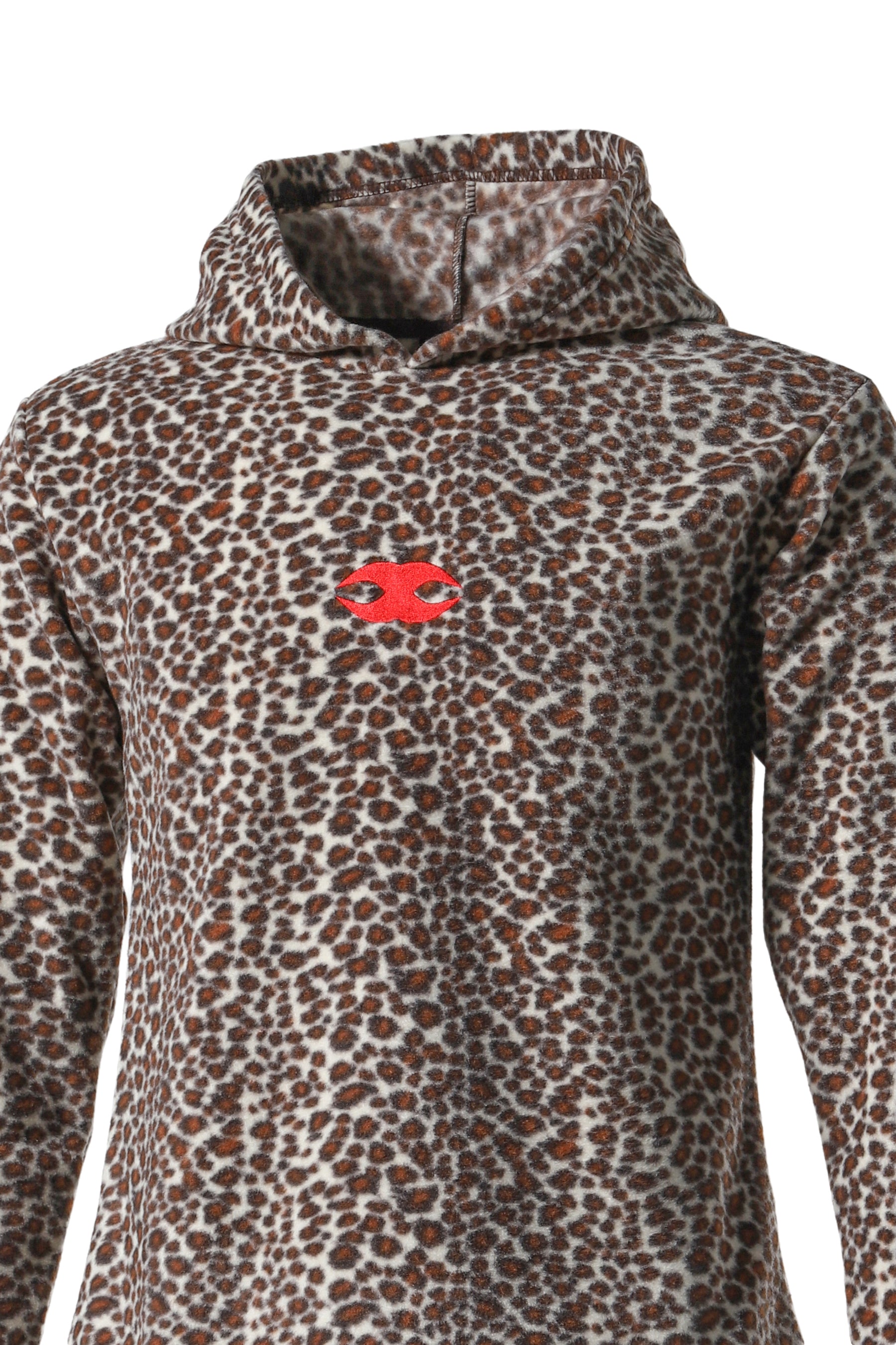 LEOPARD FLEECE HOODIE / LEOPARD