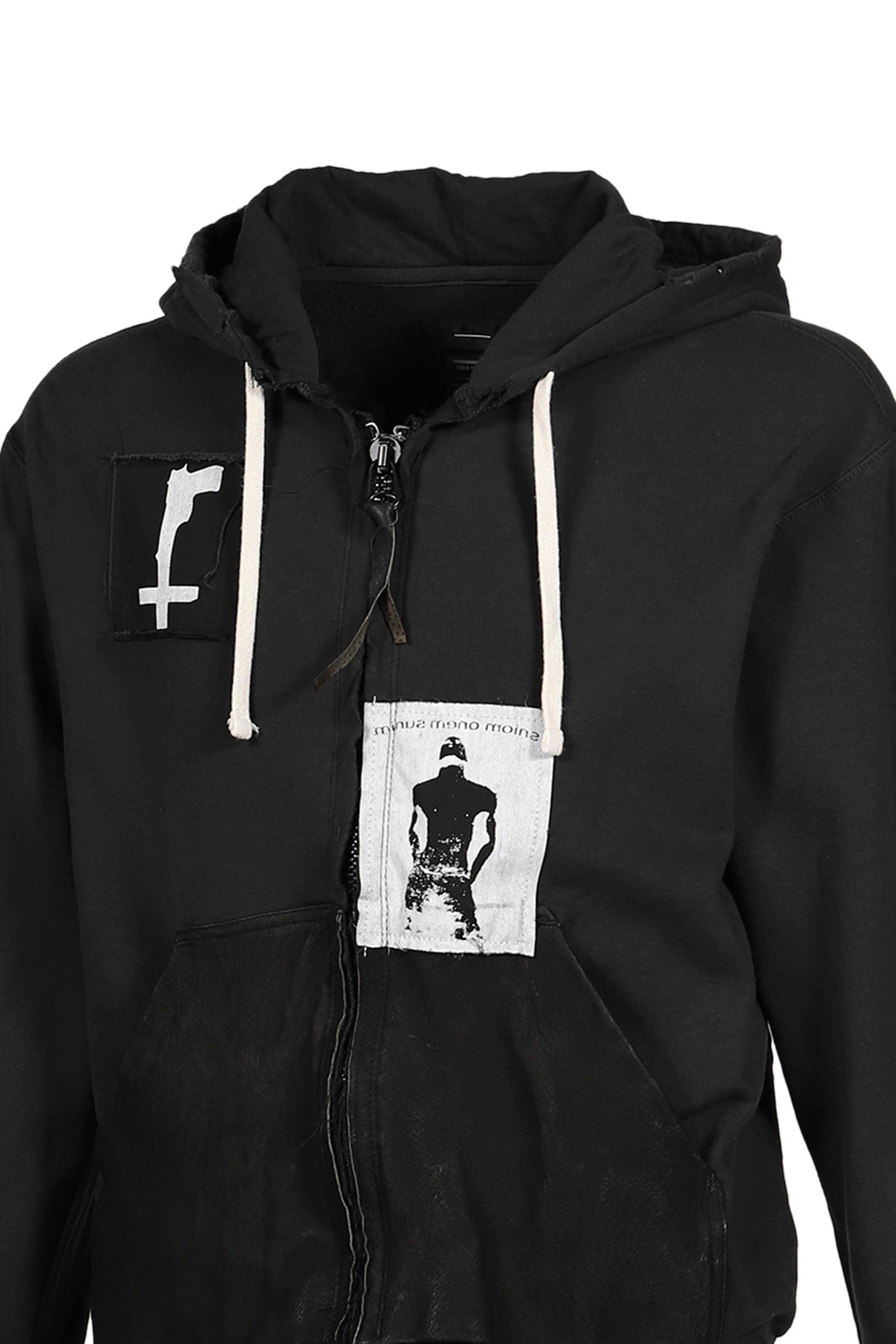BOOTLEG ZIP UP HOODIE / BLK