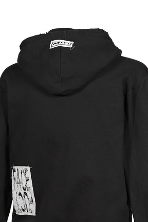 BOOTLEG ZIP UP HOODIE / BLK