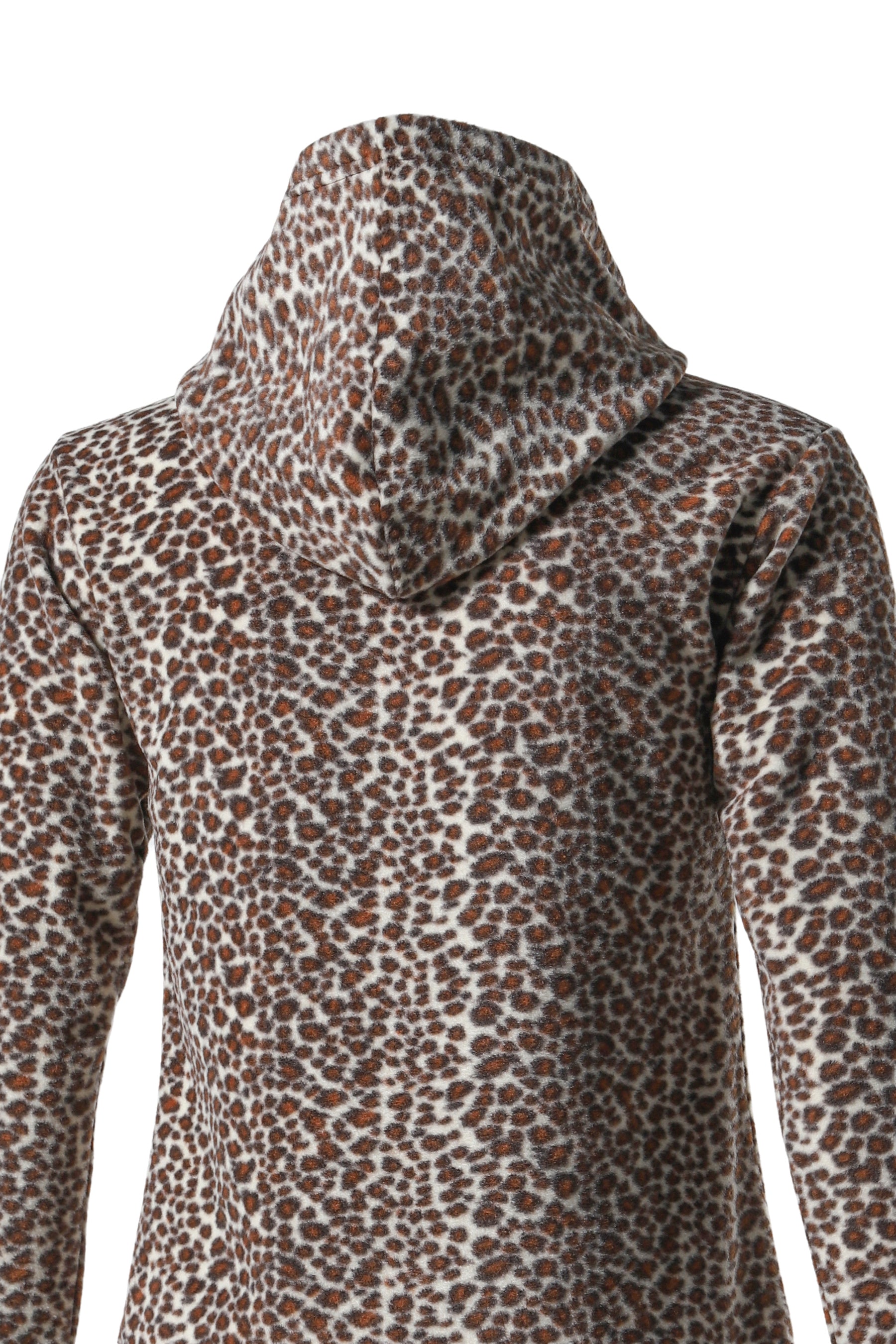 LEOPARD FLEECE HOODIE / LEOPARD