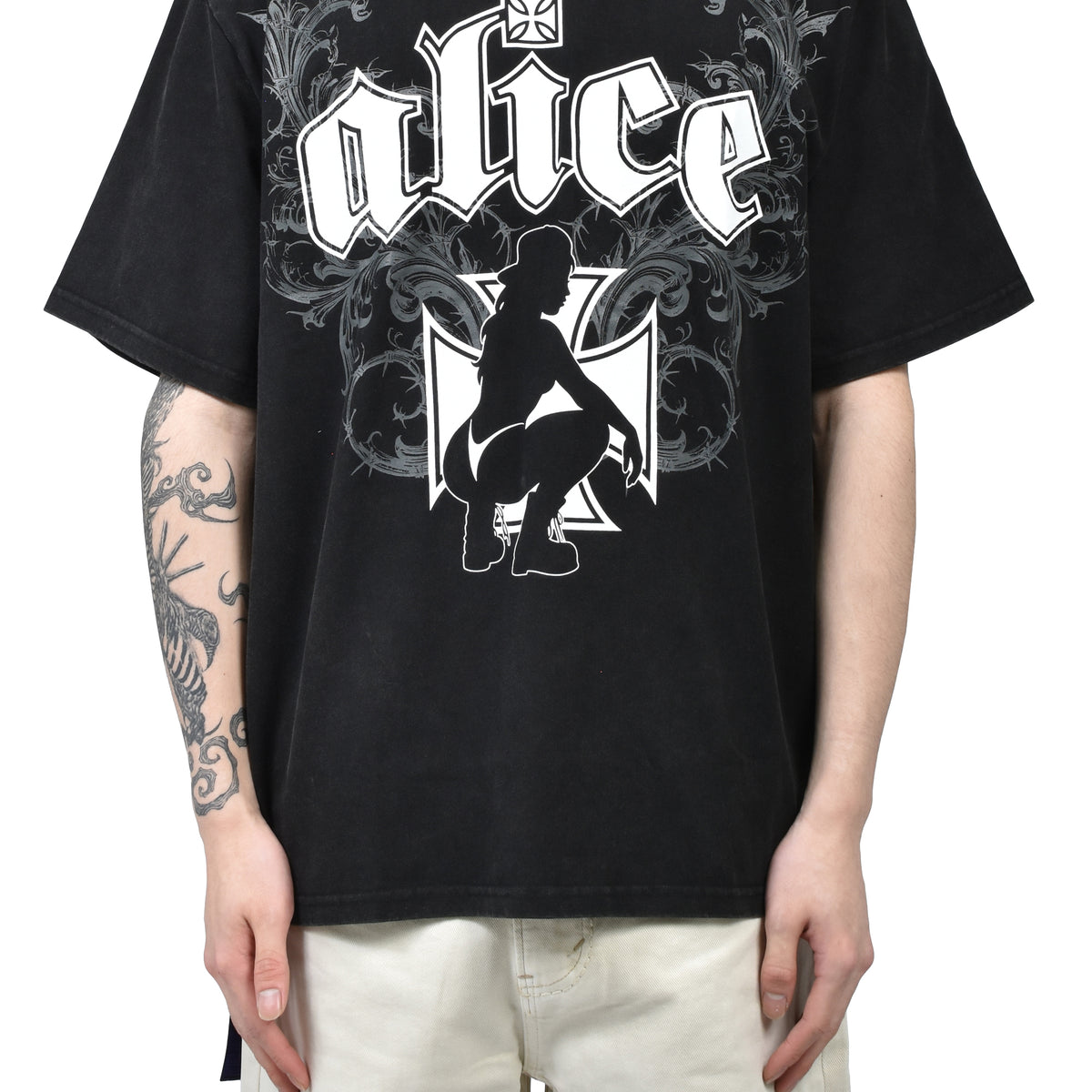 Ksubi by ALICE HOLLYWOOD Collaboration Graphic Tee / Black - NUBIAN