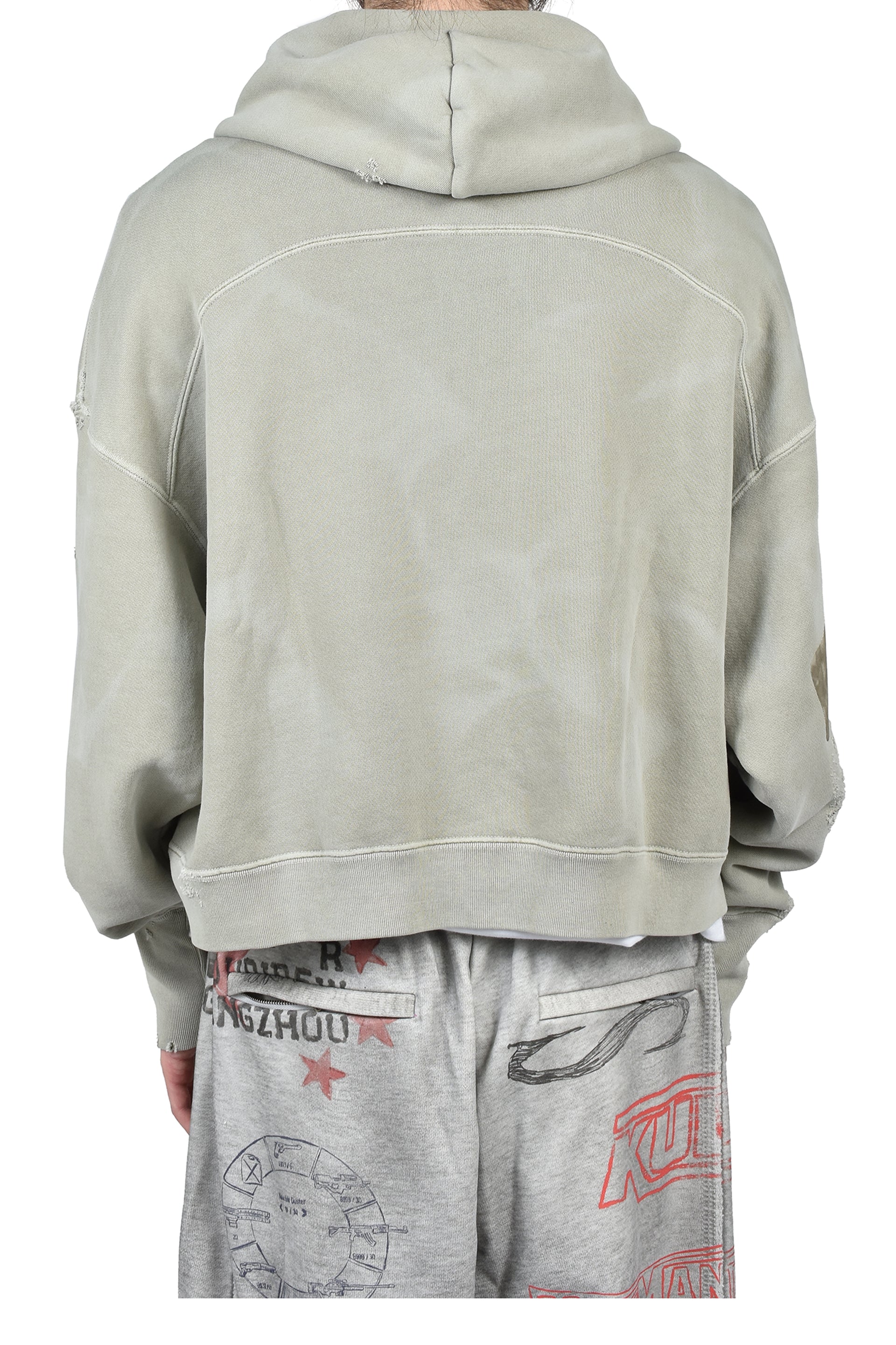 STAMP ZIP-UP HOODIE / GRN