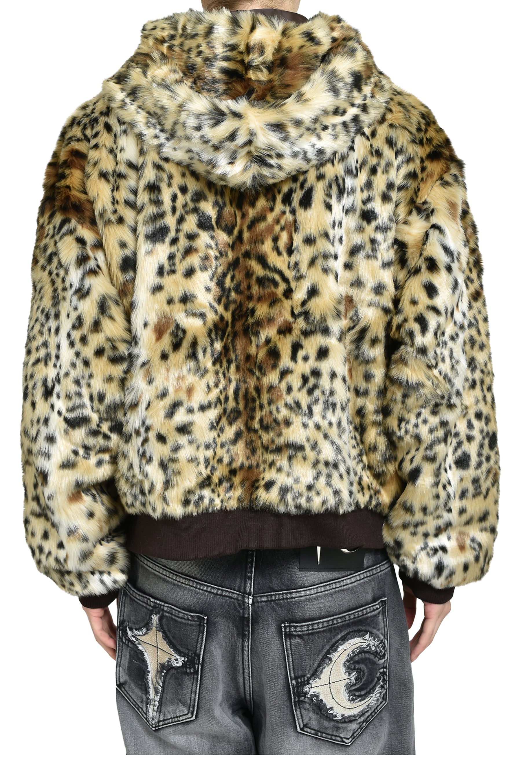 Thug Club サグクラブ FW25 LEOPARD FUR JACKET / YEL/BLK - NUBIAN
