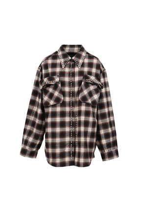 BEADED POCKET SHIRT / BRW 