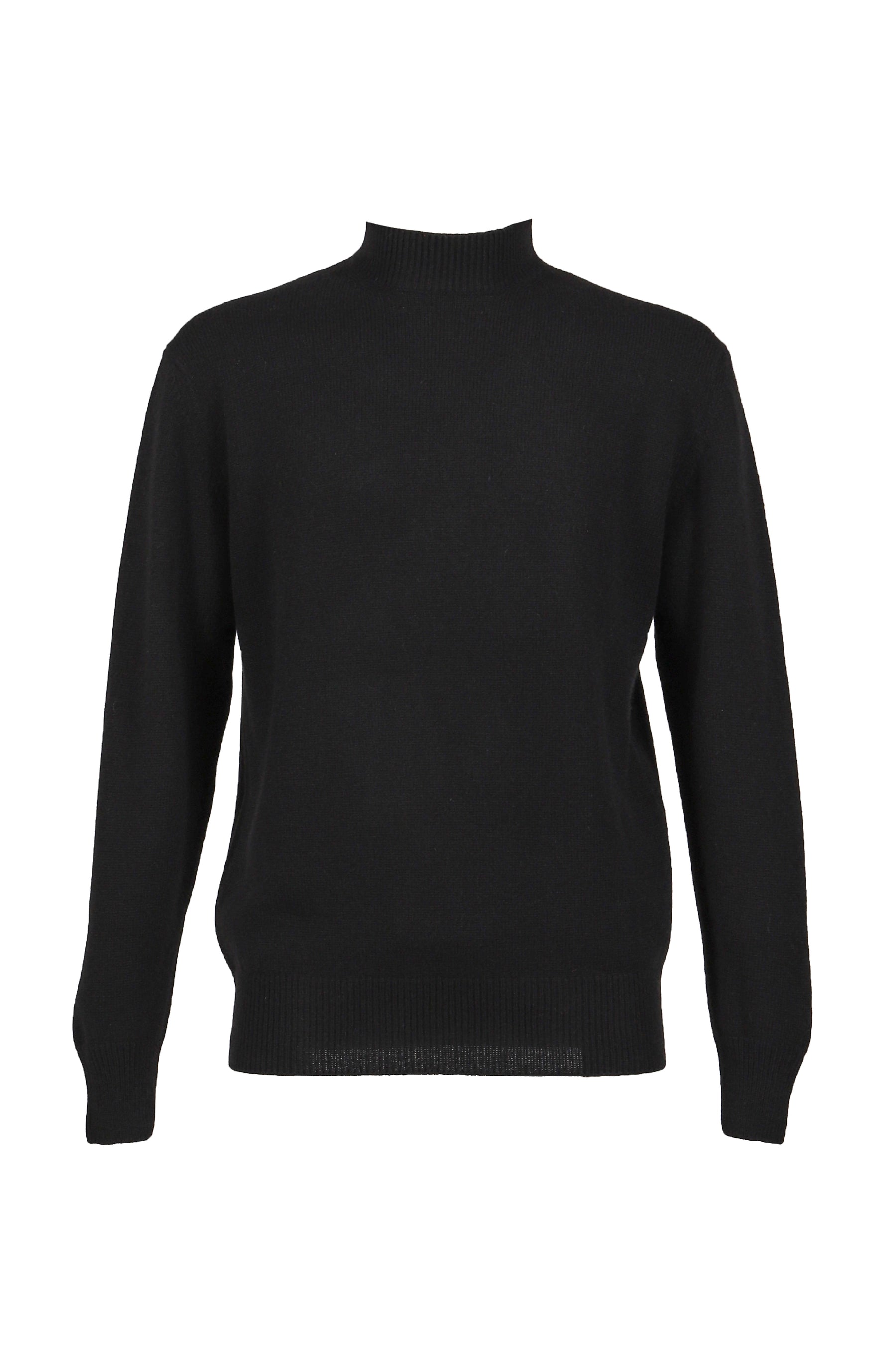 MOCK NECK SWEATER / BLK