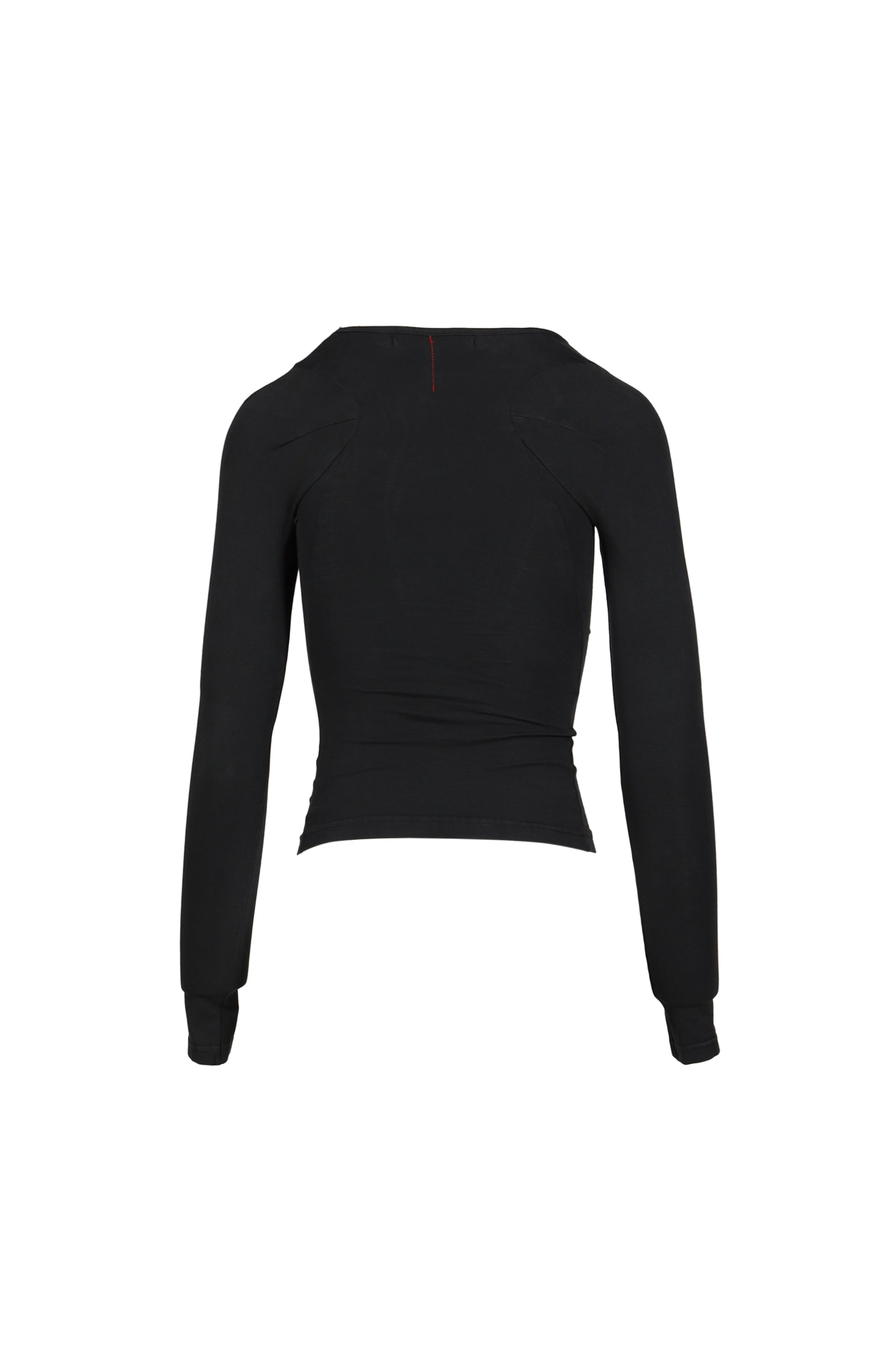 SPLIT RACERBACK RIB LONGSLEEVE / BLK