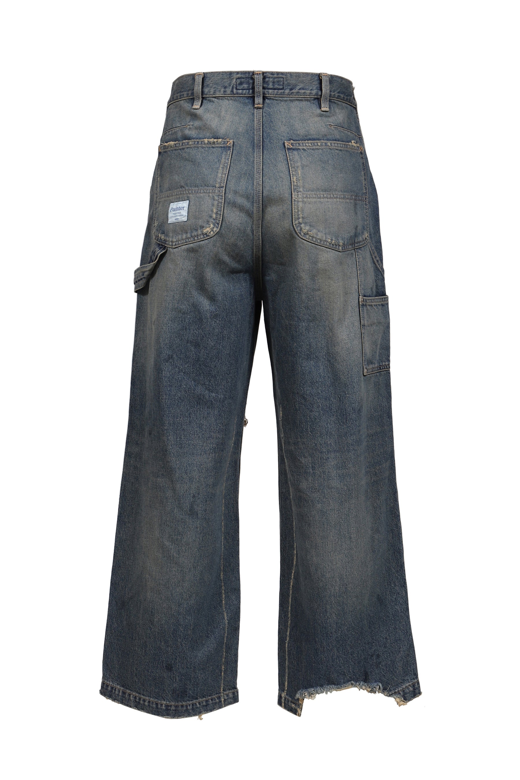 "80YEAR" DAMAGE PAINTER DENIM PANTS / IND