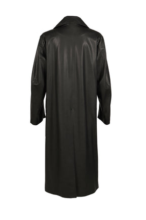 LOOSE DOUBLE COAT / D. BROWN 