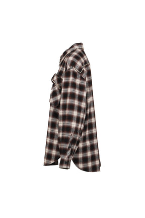 BEADED POCKET SHIRT / BRW 