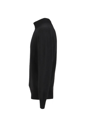 MOCK NECK SWEATER / BLK
