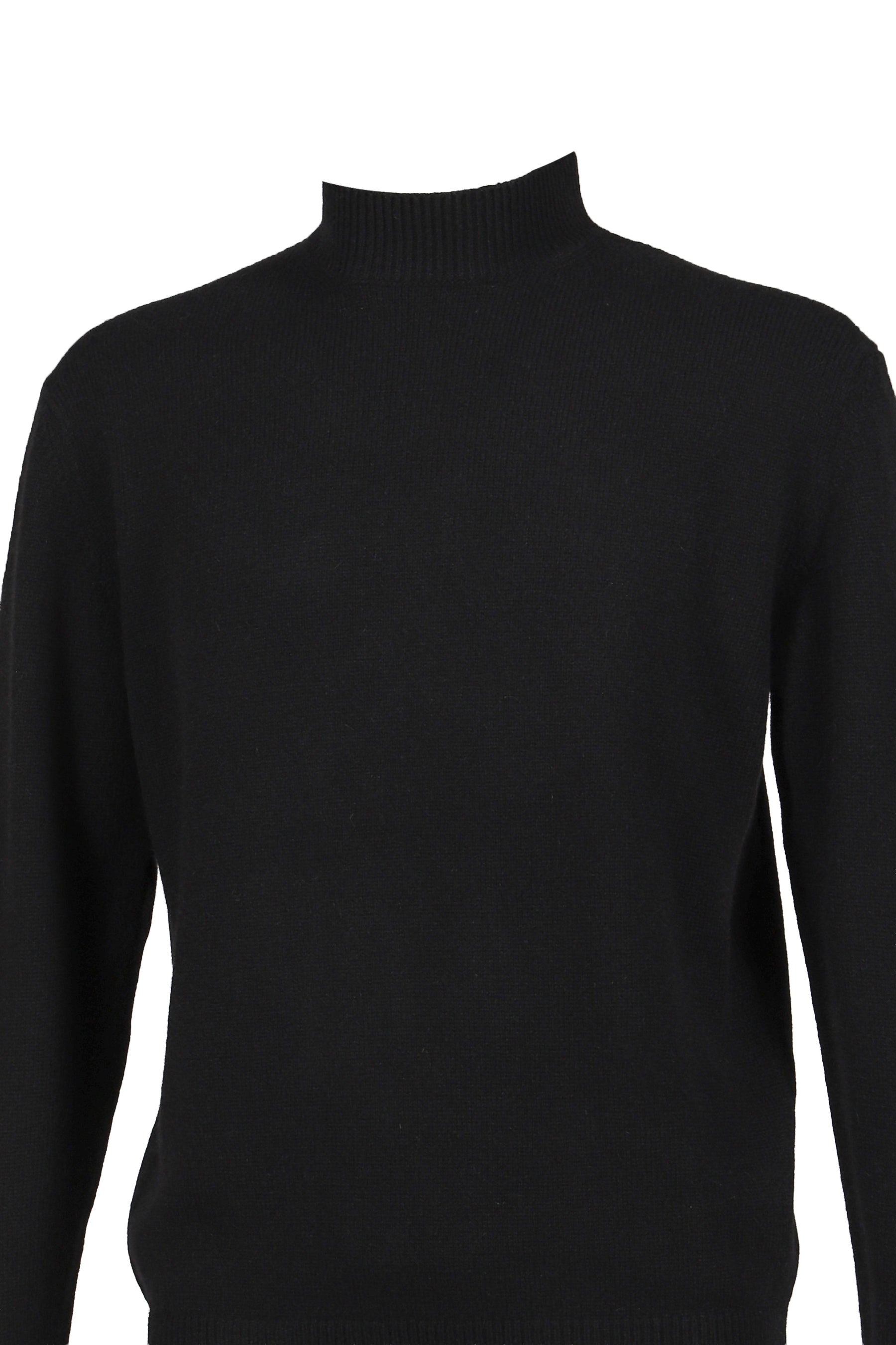 MOCK NECK SWEATER / BLK