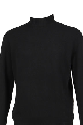 MOCK NECK SWEATER / BLK