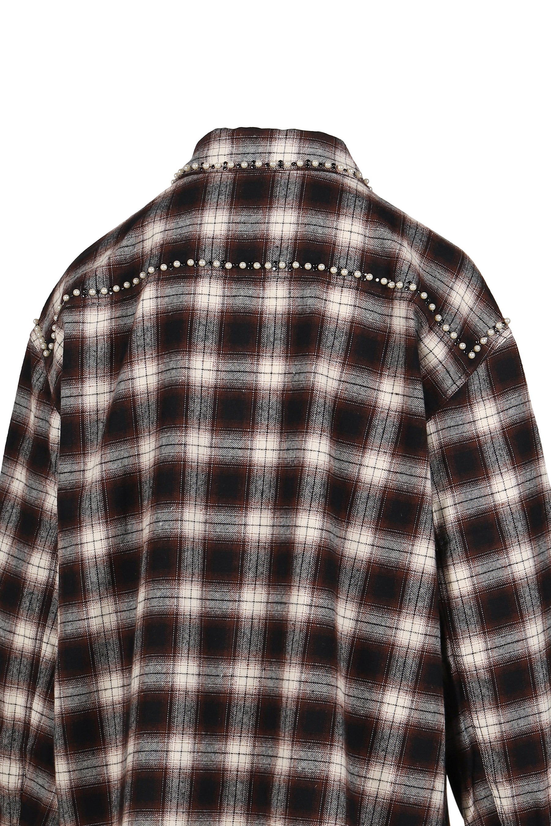 BEADED POCKET SHIRT / BRW 